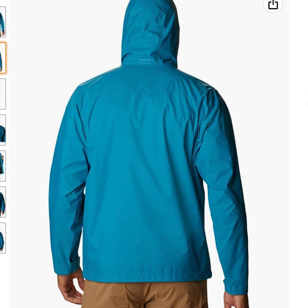 NWT Columbia Men's Glennaker Rain Jacket, deep marine XL - Picture 4 of 6